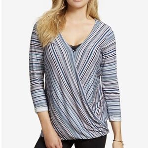 Jessica Simpson Striped Maternity Blouse